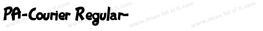 PA-Courier Regular字体转换